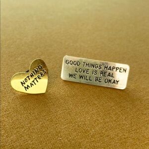 Gold and Silver Inspirational Pins